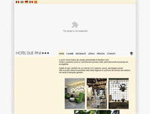 Tablet Screenshot of hotelduepini.it